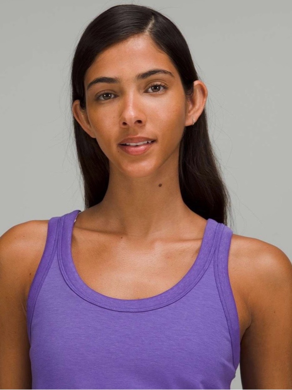 Lululemon NWT Classic Fit Cotton Blend Scoop Dress Charged Indigo Purple Size 8 - Picture 4 of 12
